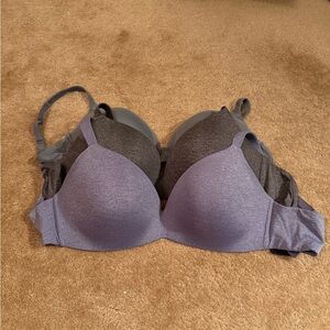 Ambrielle and Victoria Secret wireless t shirt bras 38DD